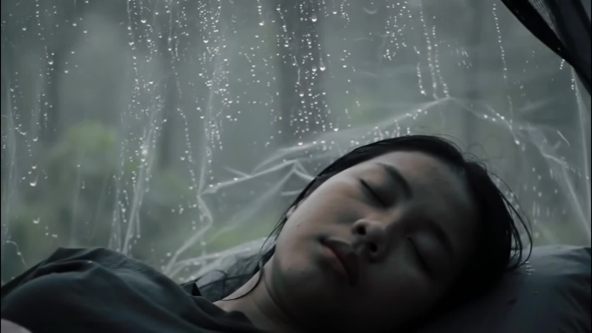 suasana hujan deras sore hari saat camping ditengah hutan  #fyp 
untuk video durasi panjang silahkan klik link ini https://youtube.com/@soot