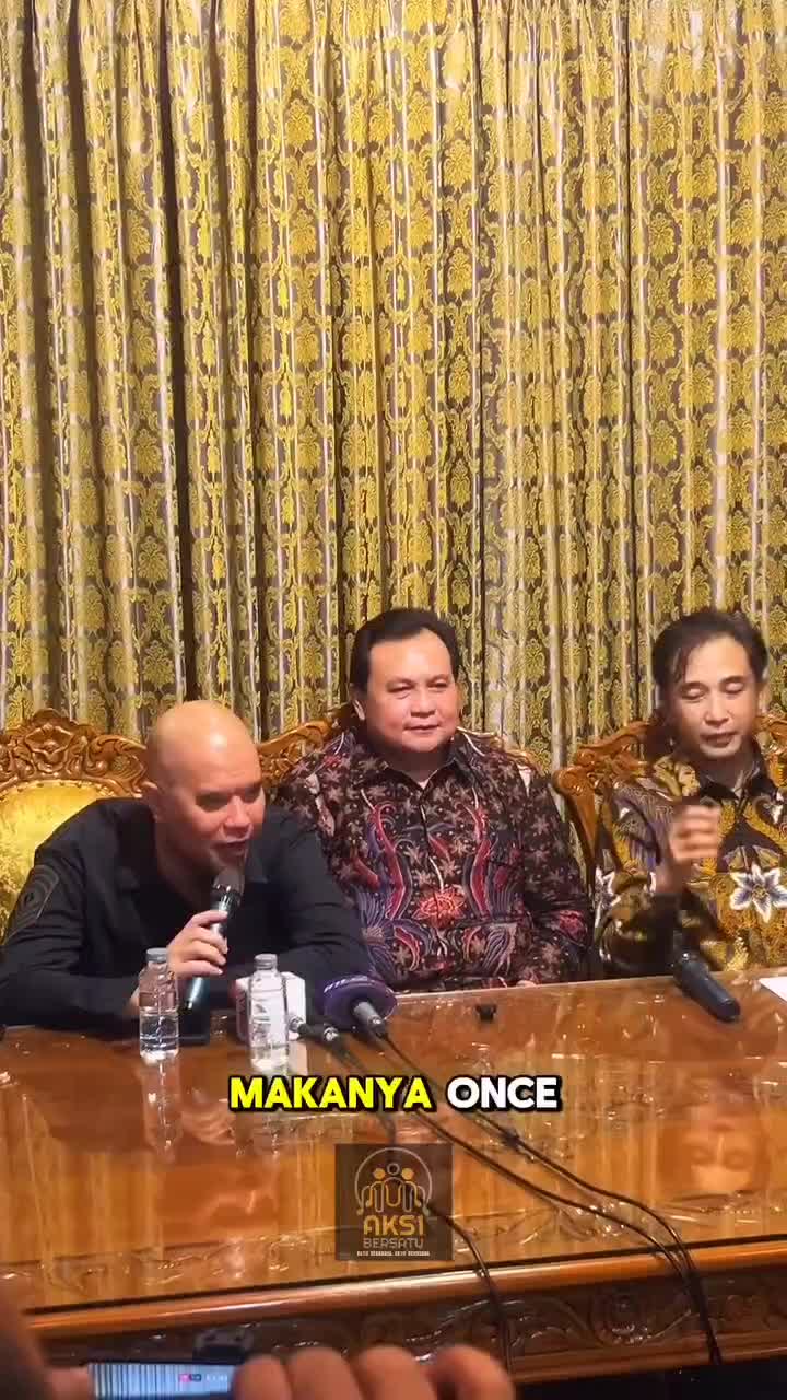 AHMAD DHANI BICARA TENTANG UNDANG UNDANG HAK CIPTA DI KONFERSI PERS DALAM AKSI