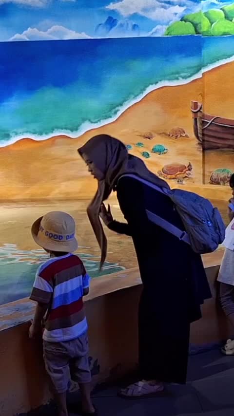 ALTHAF DI AQUARIUM INDONESIA PANGANDARAN PART 2 #pangandaran #aquarium 