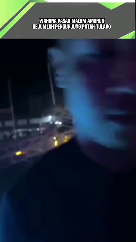 wahana Pasar malam ambruk, sejumlah pengunjung luka - luka
 #videoviral  #videoedukasi  #insiden 