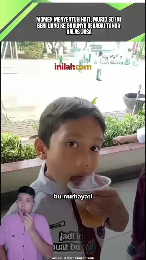 Momen Menyentuh Hati, Murid SD Ini Beri Uang ke Gurunya Sebagai Tanda Balas Jasa. #videoviral  #faktaviral  #videoedukasi 