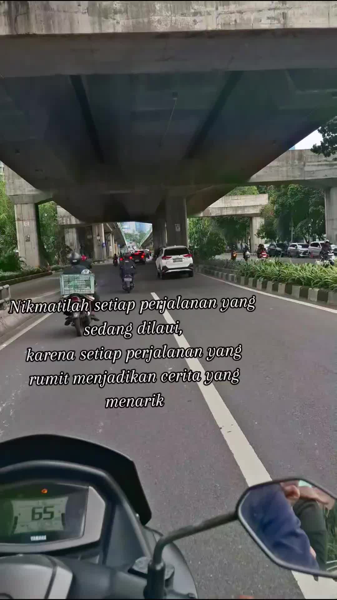 sedang menikmati