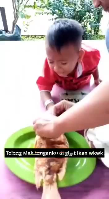 Tolong Mak Tanganku di gigit ikan Duh?? #follow #likekomen #HOTrctiplus #vidiolucu #RCTIoke 