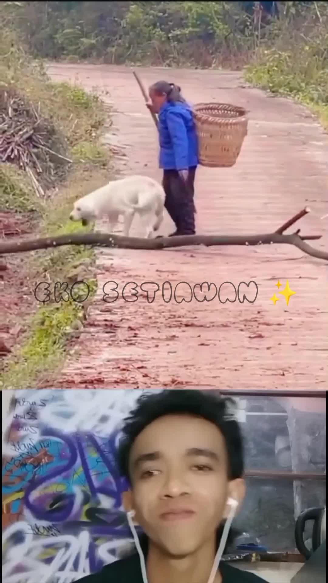 apapun yang di lakukan nenek anjing ini selalu membantu dan menolong si nenek???