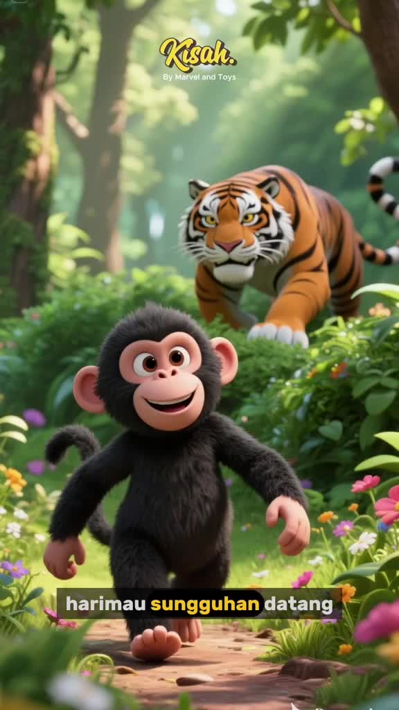 kisah monyet lucu
