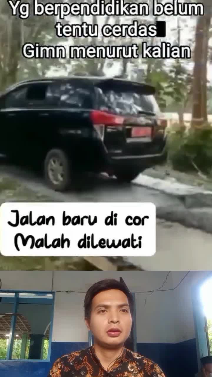jalan baru di cor malah di lewati 🥲 #fypシ゚viral  #viralvideo  #viralshort 