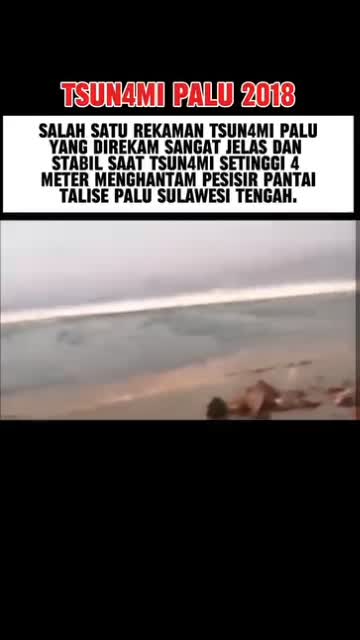 Rekaman Tsunami palu 2018