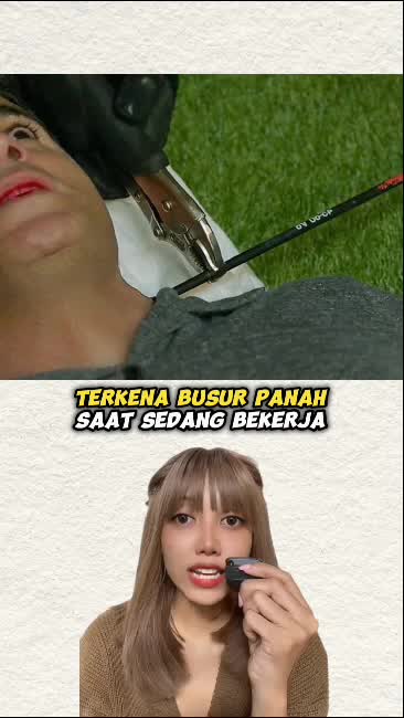 tertusuk panah nyasar 😱