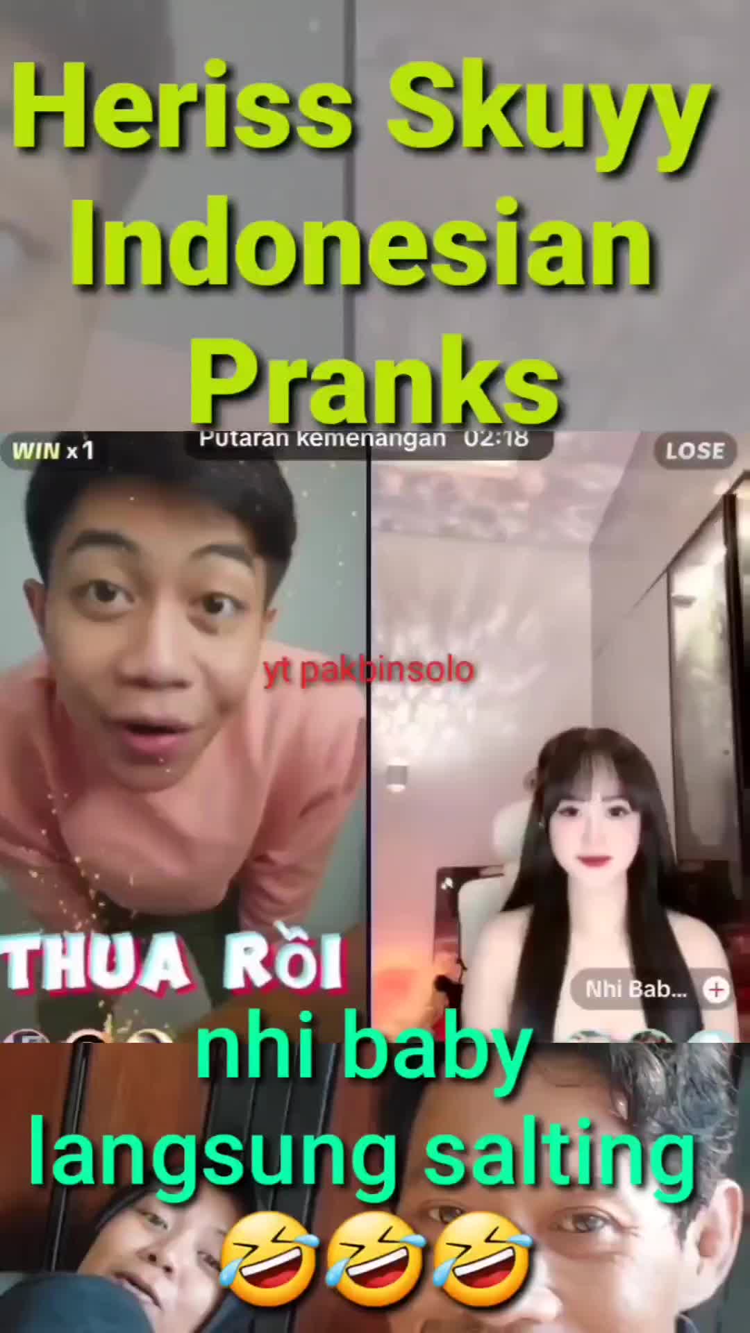 nhi baby salting #herissskuy #prank #reaction #fyp #trending #lucu 