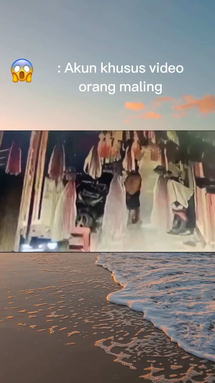 Maling terekam cctv