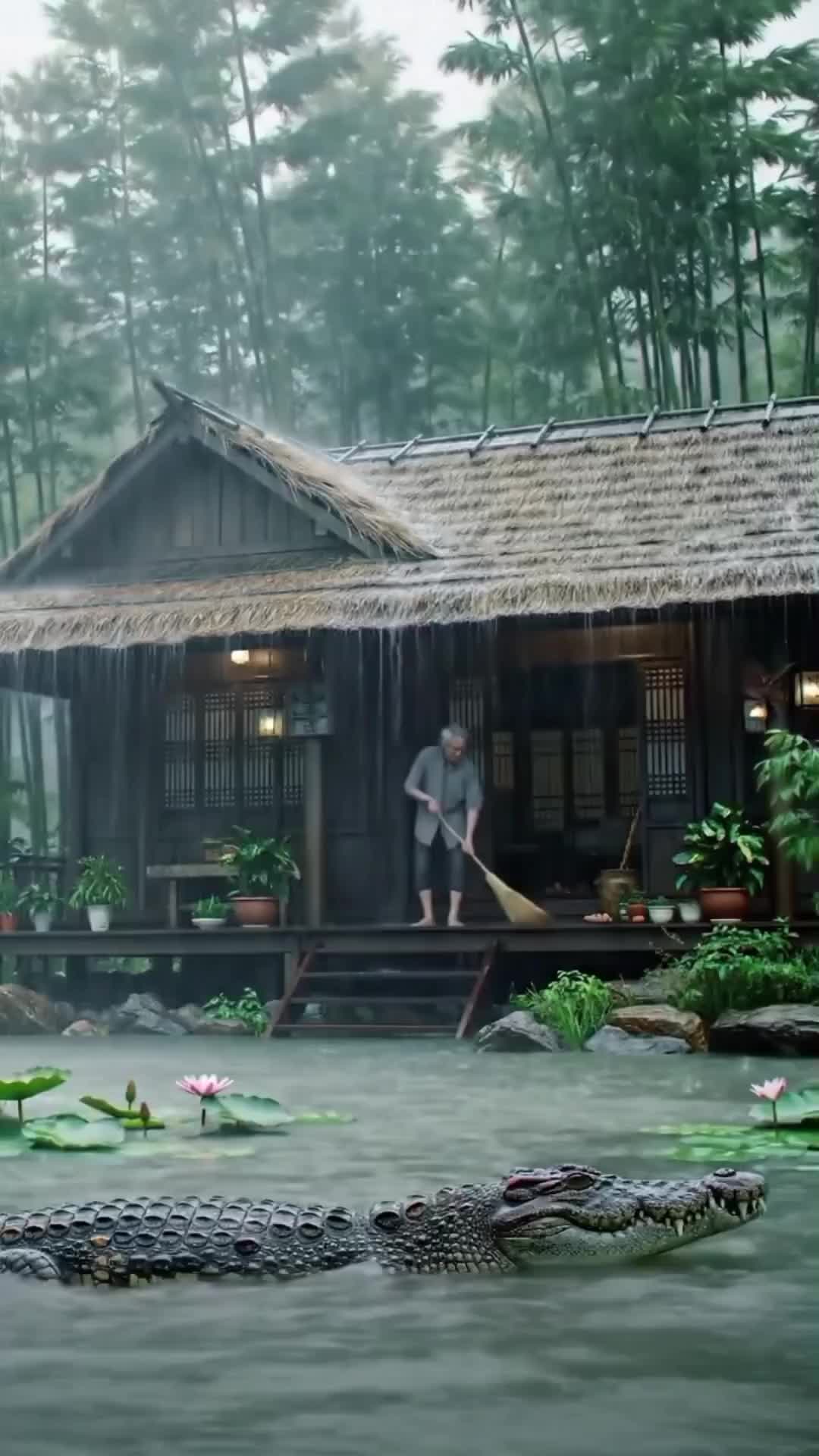 kaget lagi nyapu ada yang.. 