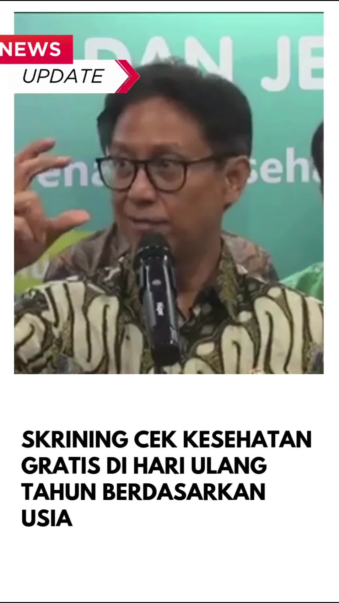 Skrining Cek Kesehatan Gratis di Hari Ulang Tahun Berdasarkan Usia