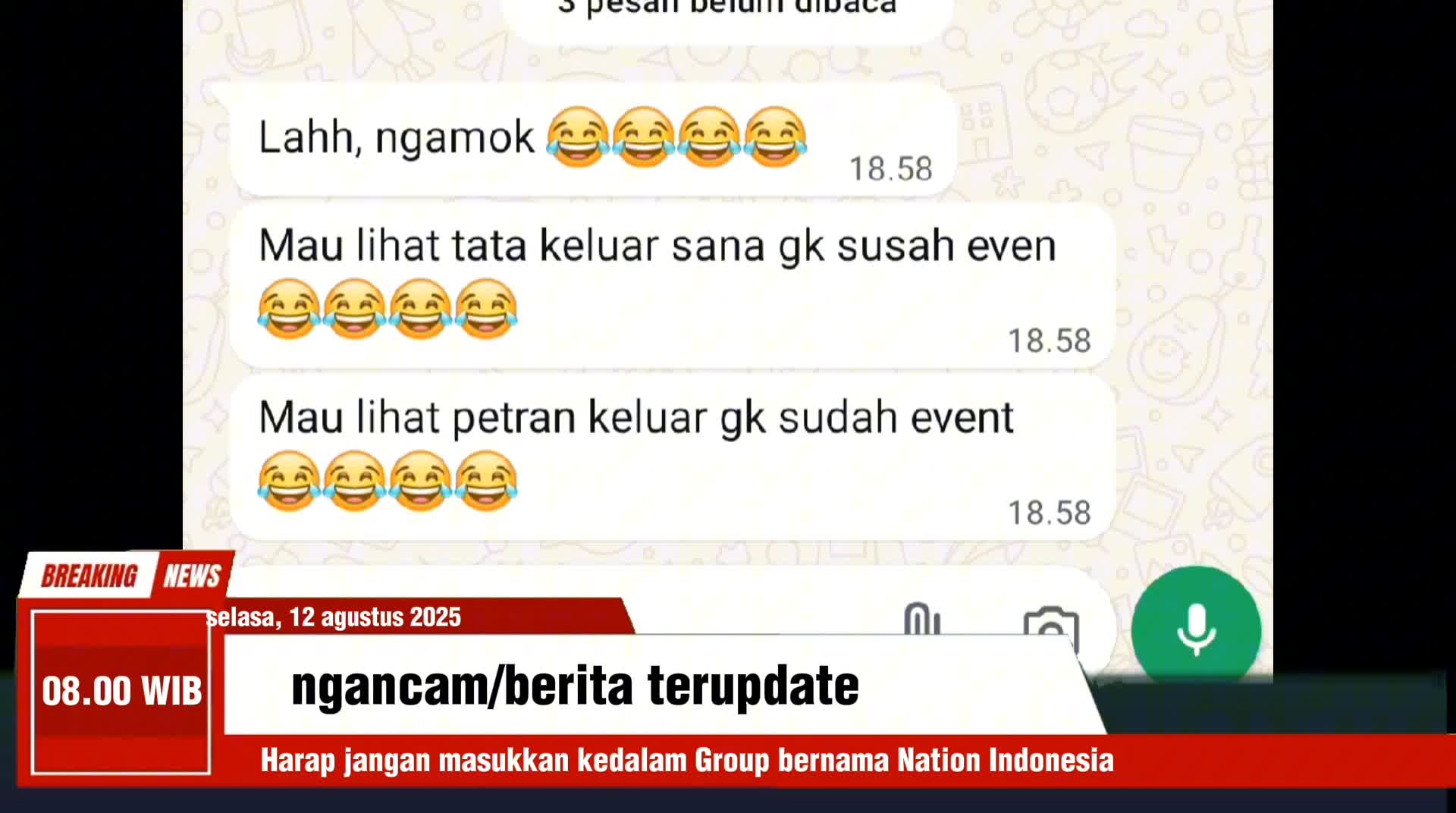 viralkan orang ini dan jangan pernah masuk ke dalam group Nation Indonesia, dikarenakan orang ini kurang baik dan permainkan wanita,dan cara