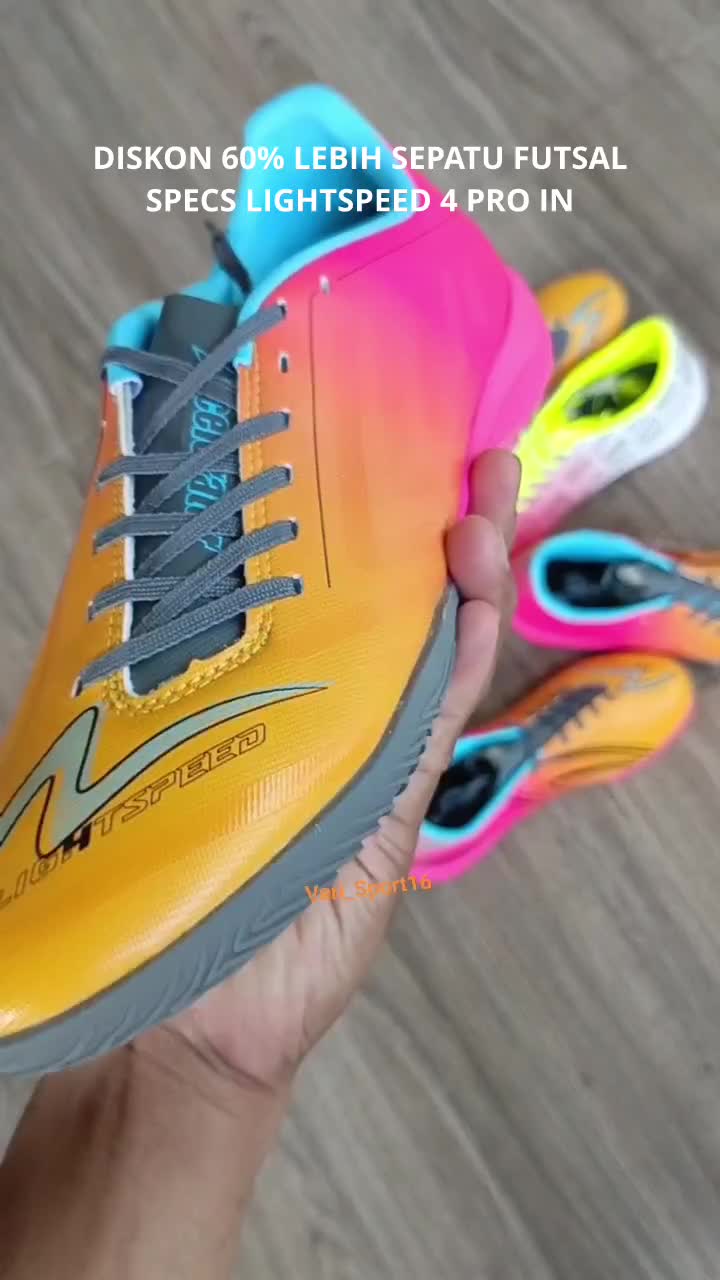 DISKON 60% LEBIH SEPATU FUTSAL.
SPECS LIGHTSPEED 4 PRO IN
Rp.599.800 JADI Rp.230.000

VERI SPORT ORIGINAL GAK HARUS MAHAL.
ORDER KLIK 👇

WA 