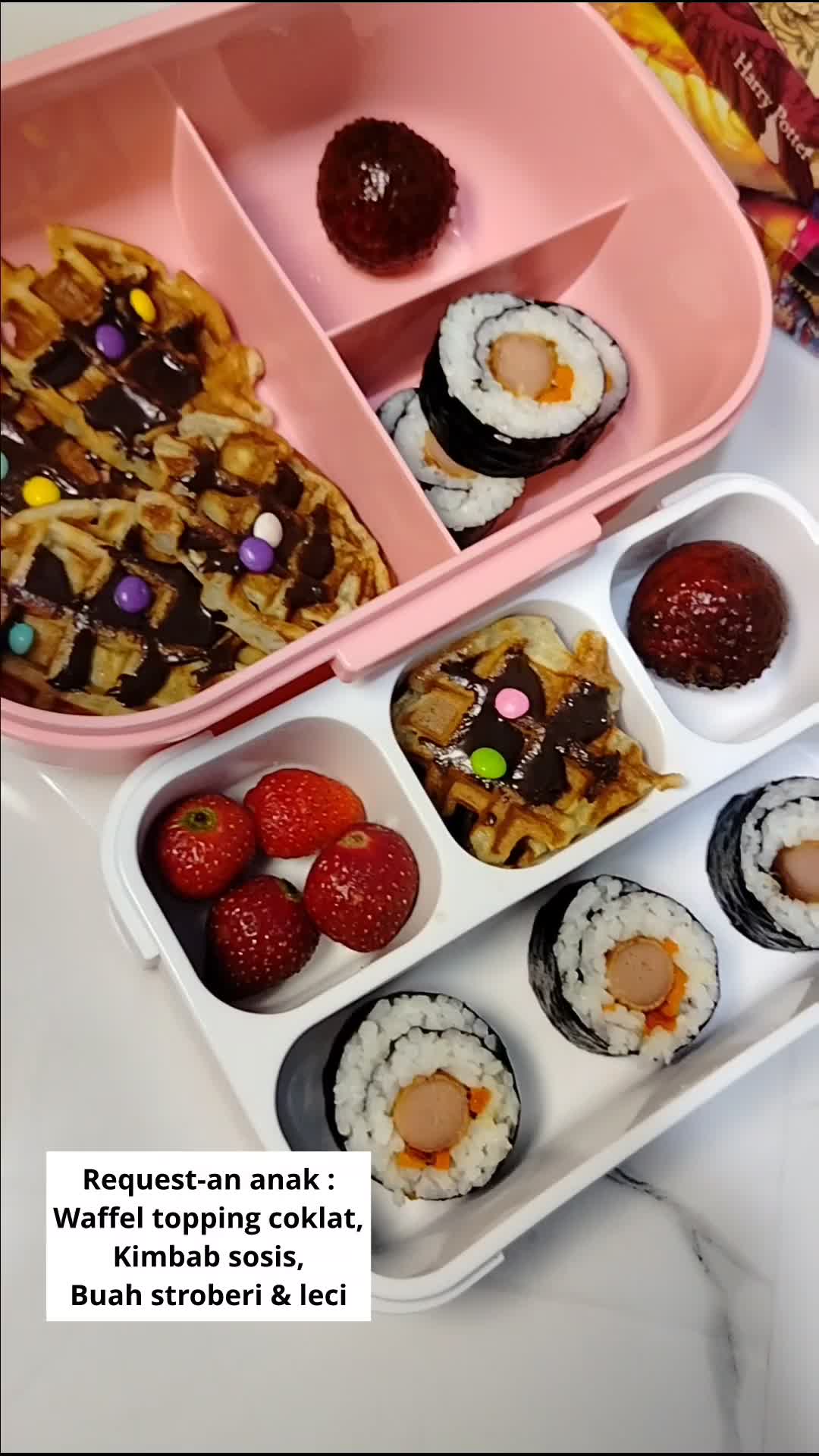 Request waffel nya diturutin #bekal #kindergarten #originalwaffle 