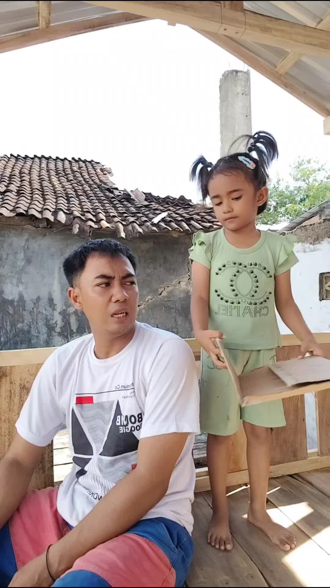 Emosi di kontrak papa🤭 #videolucu 
