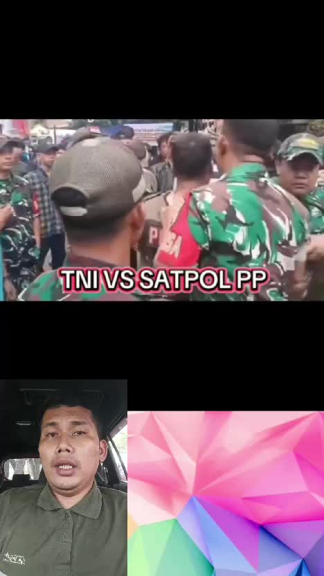 TNI VS SATPOL PP, Perkara Barang dagangan Warga Yang Disita!! #tni #ricuh  #Satpolpp #pedagang #dagangan #disita 