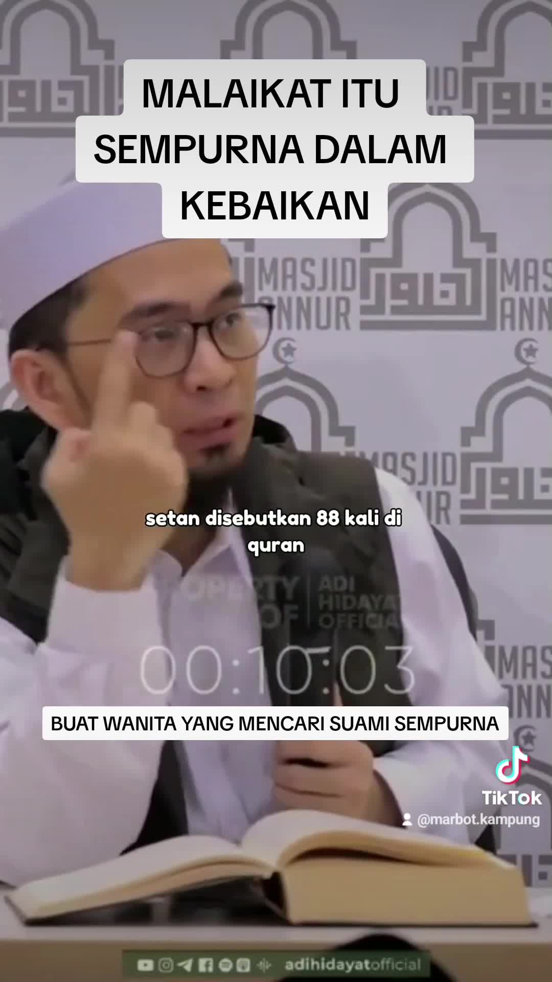 Malaikat itu Sempurna Dalam Kebaikan
