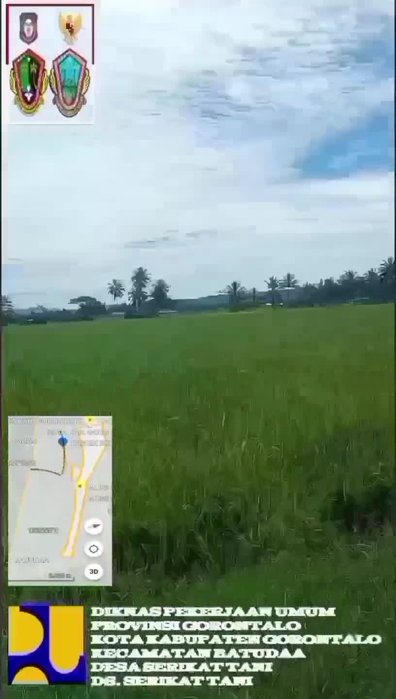 PROJEK PEMBANGUNAN JALAN DI DESA SERIKAT TANI ( DESA ABRI / DESA MILITER ), KECAMATAN BATUDAA, KOTA KABUPATEN GORONTALO, PROVINSI GORONTALO