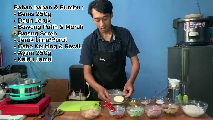 Chiken Popcorn Sambal Matah dengan Nasi Daun Jeruk by Pingky Saputra ( 26 Tahun ) Domisili Bandung