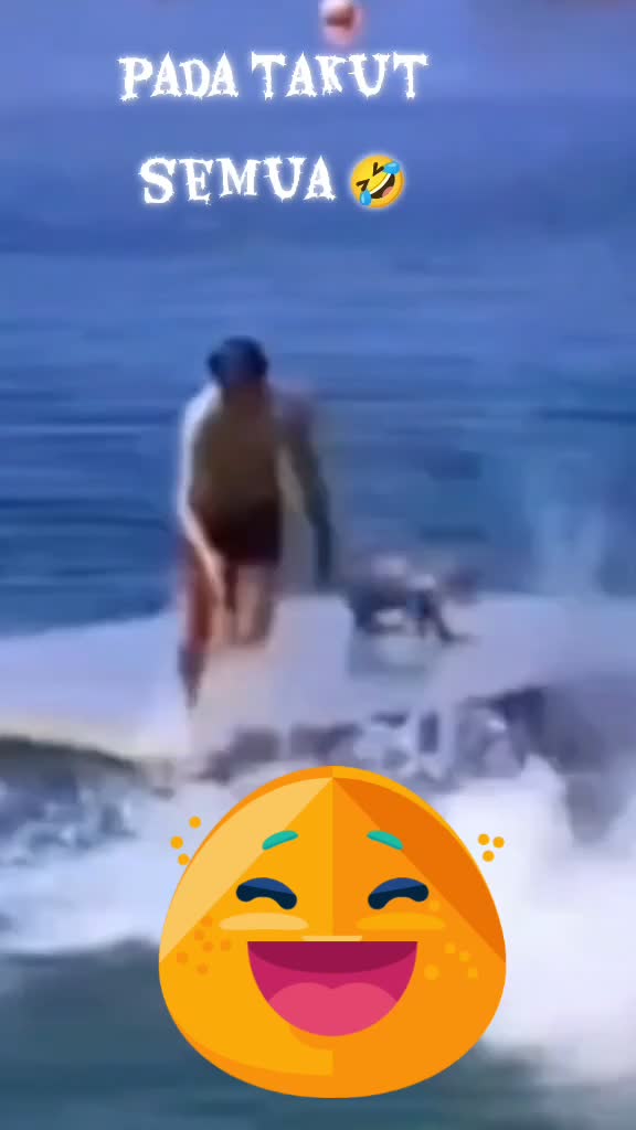 lagi pada asik berenang tiba2 ada hewan laut haha auto pada kabur semua ?? #kocak  #videolucu  #RCTIPlus 