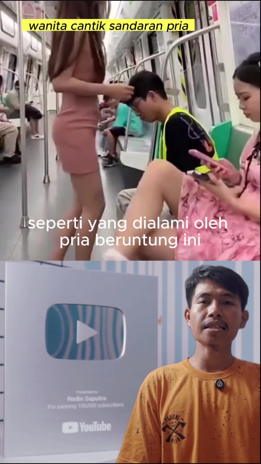 wanita cantik sandaran pria #wanita #cantik #keren