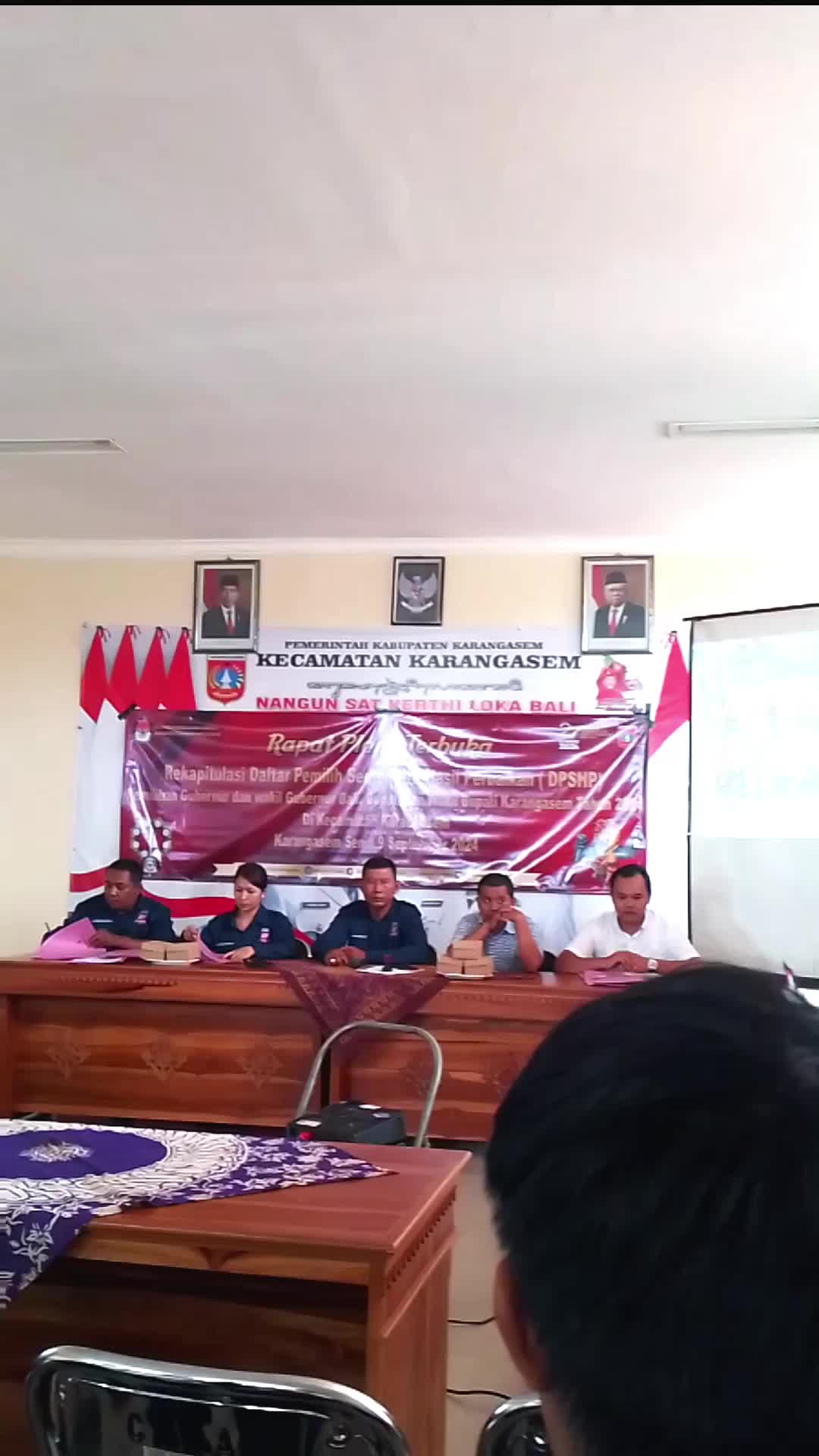 Rapat Pleno Terbuka Kecamatan Karangasem 
