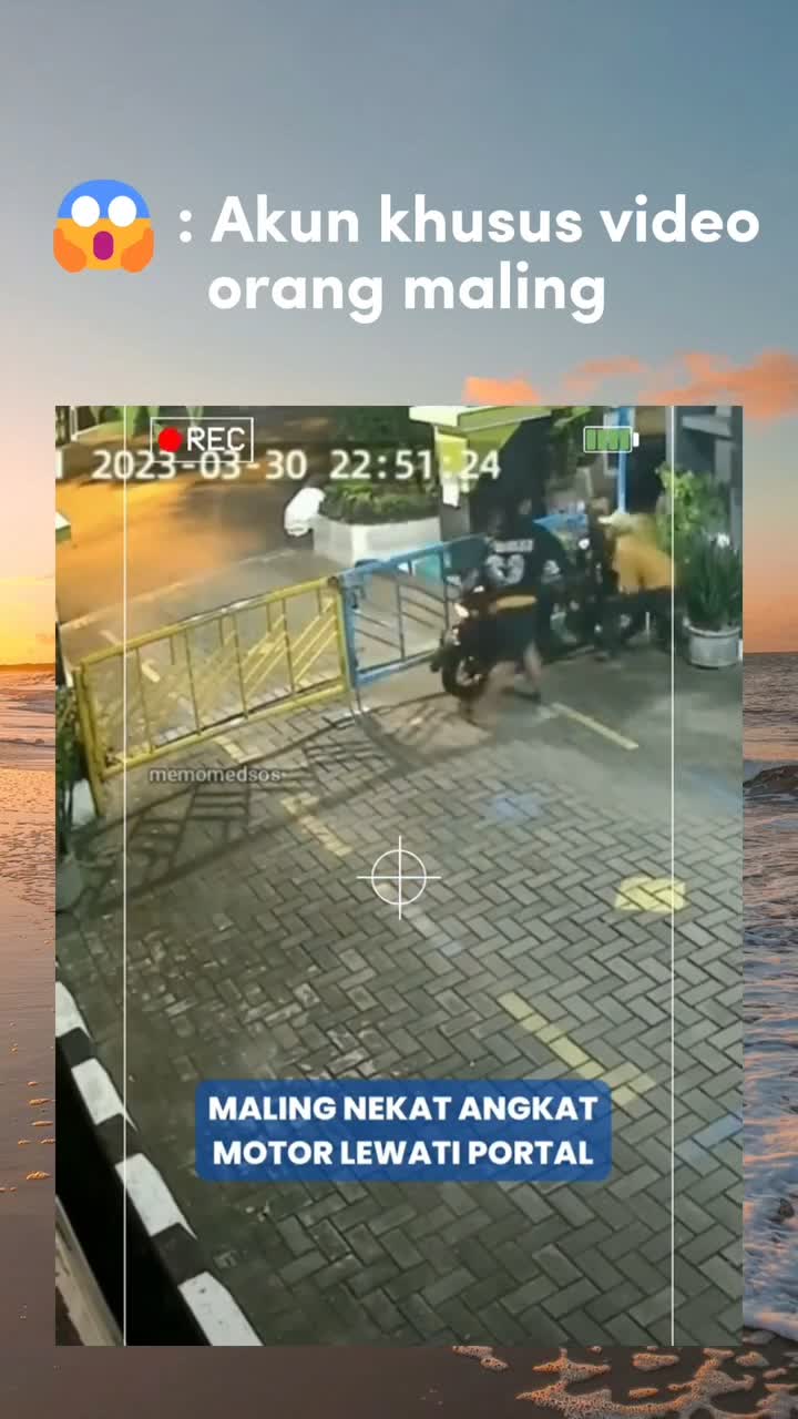 Maling nekat angkat motor