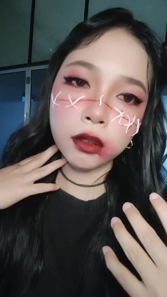 makeup halowenn
 #cosplay  #horor 