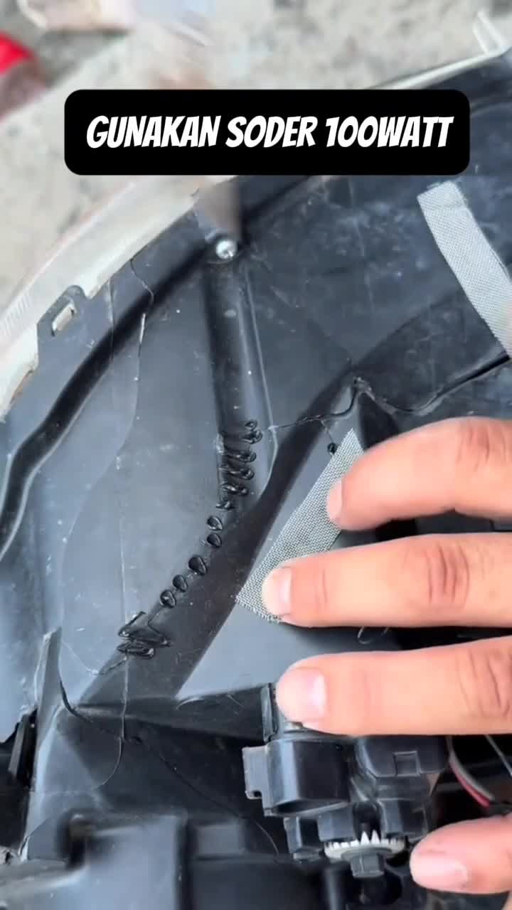 menyambung reflektor lampu mobil motor pecah #tutorial #vehicle #otomotif 
