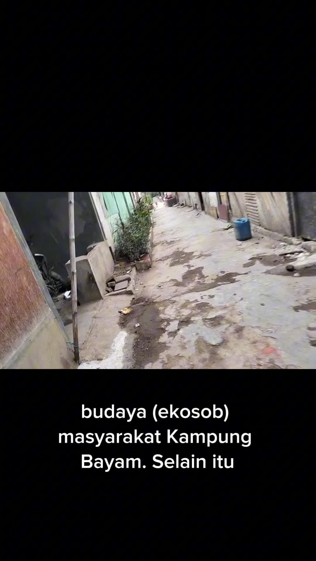 Kondisi kampung bayam saat ini
