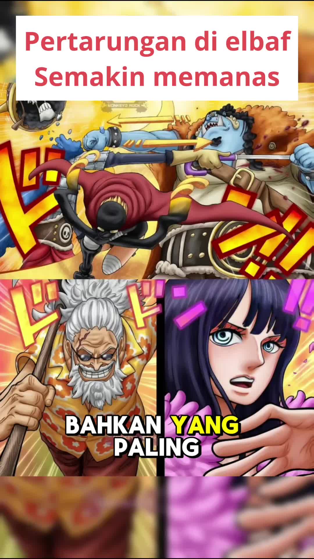Pertarungan Di Elbaf Semakin Memanas #onepiece #populer #Viral #anime #animelover 
