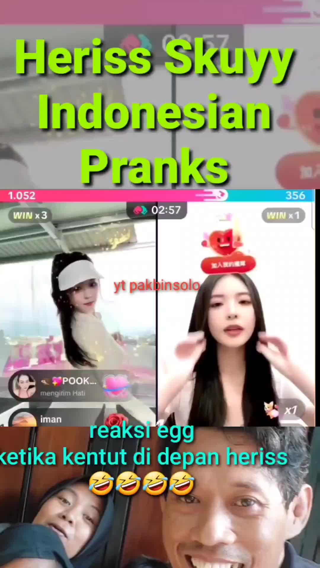 reaksi egg kentut sembarangan #herissskuy #prank #reaction #fypシ゚viral #trending #lucu 