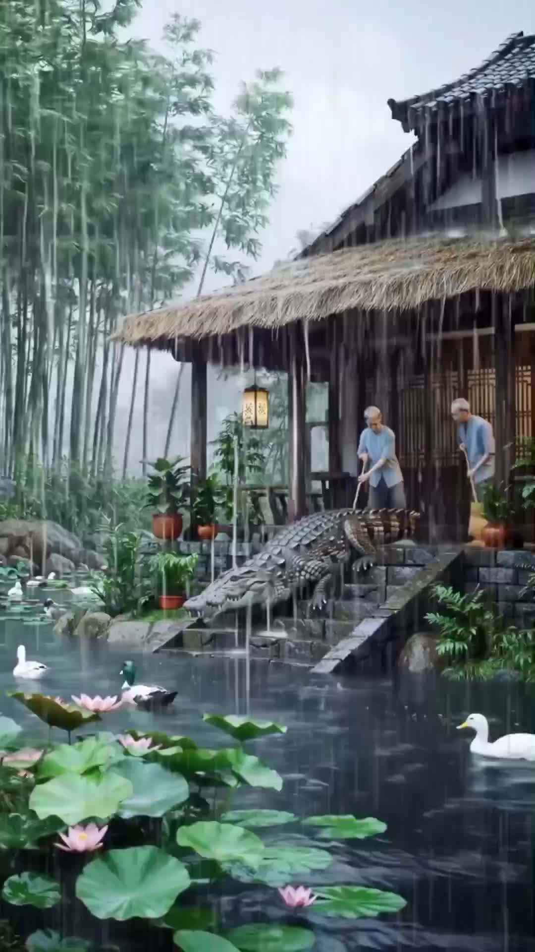 lagi nyapu buaya