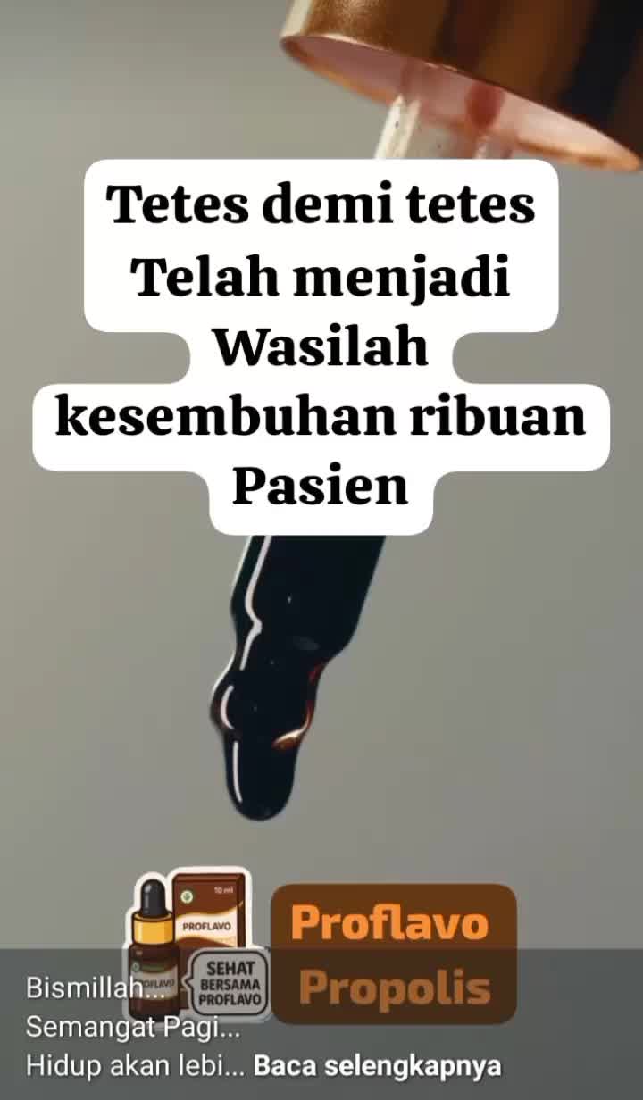 Dengan rutin minum proflavo:

✔️ *Bukan nggak pernah sakit, Tapi jika sakit lebih cepat sembuh*

✔️ *Bukan tidak pernah ke dokter, Tapi jara