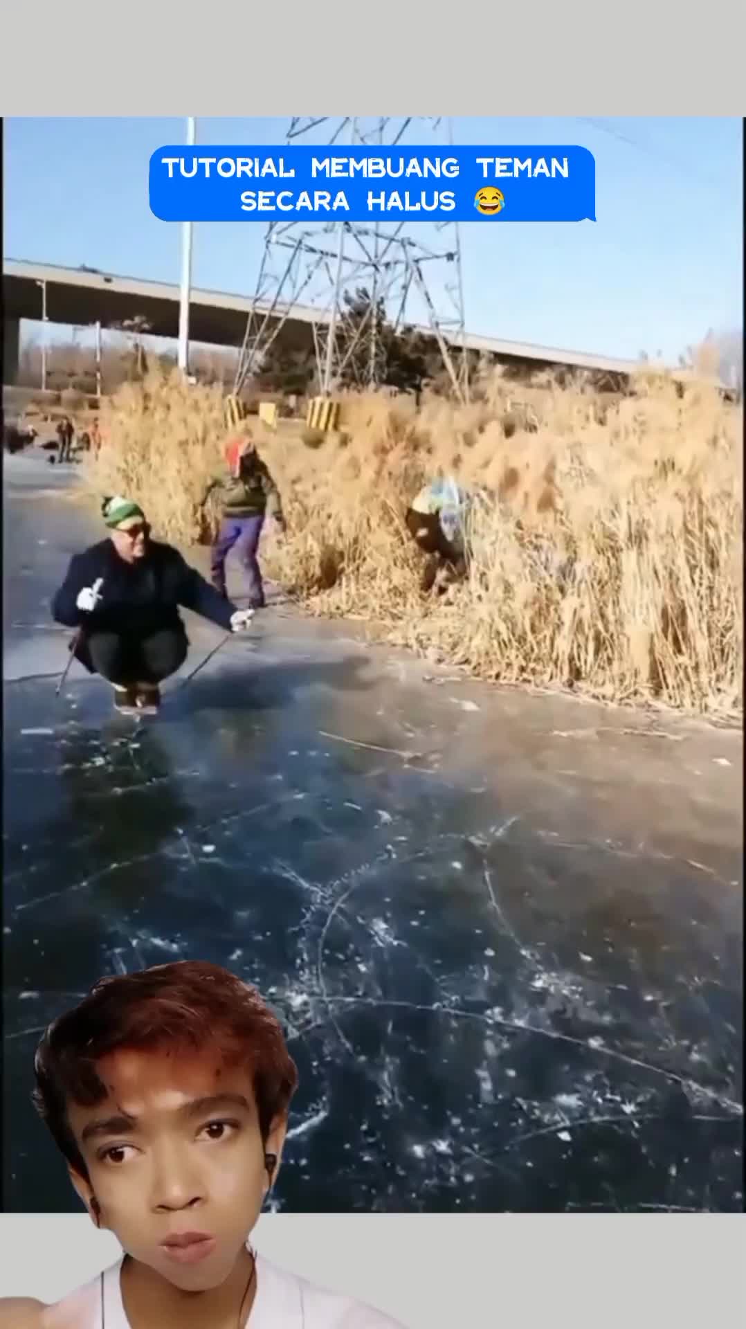 tutorial membuang teman secara halus 😂#duett #reactiont #videolucu 