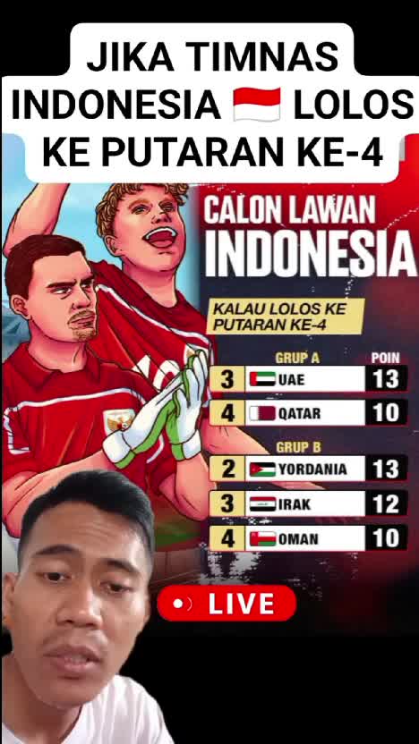 Jika timnas Indonesia lolos ke putaran keempat Kualifikasi Piala Dunia 2026 🇮🇩🦅
 #timnasindonesia  #timnasday  #RCTIPlus  #1TRENDING  #HOTrc