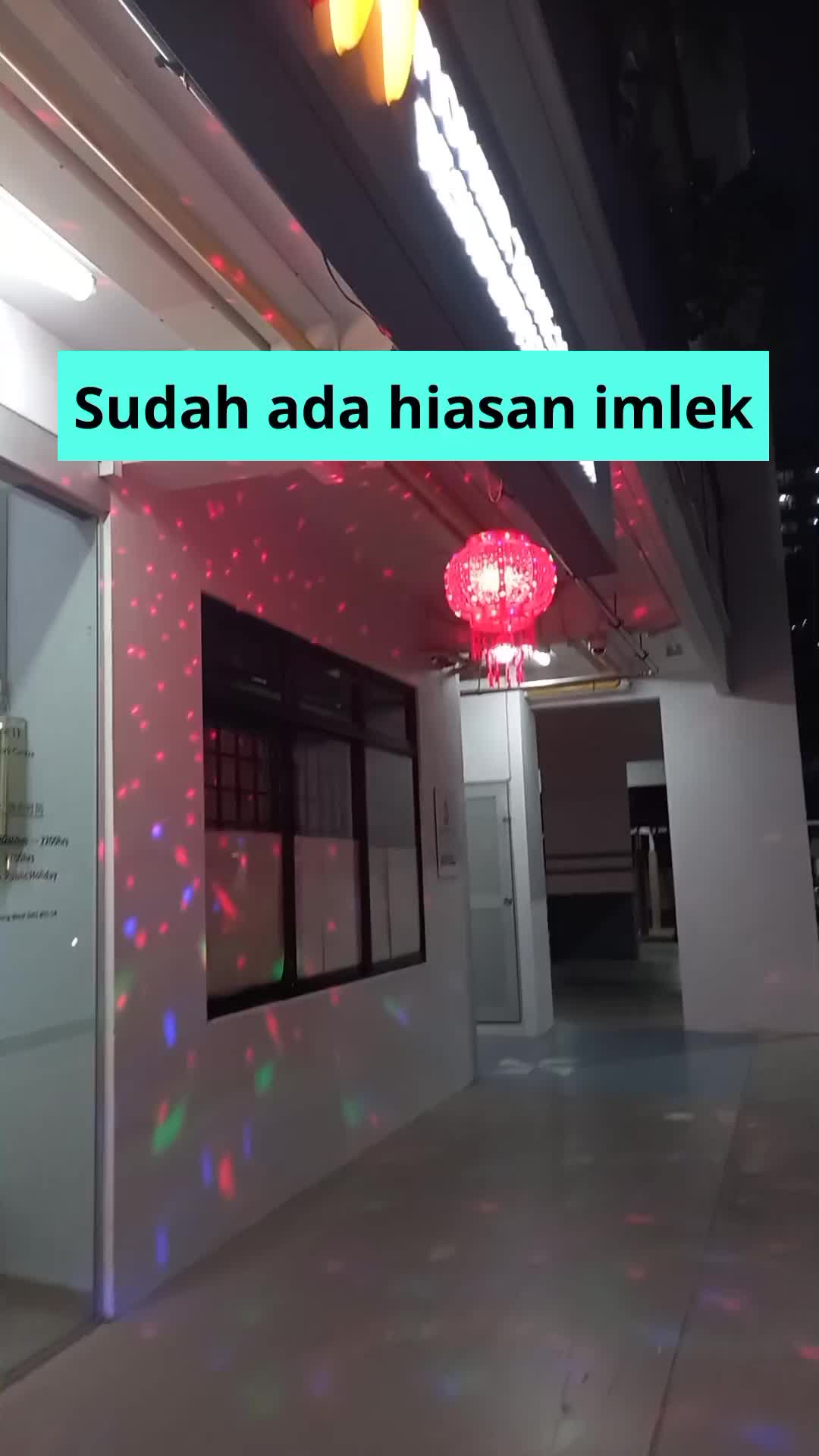 hiasan imlek sudah terpasang di singaoura #hiasanimlek #imlek 