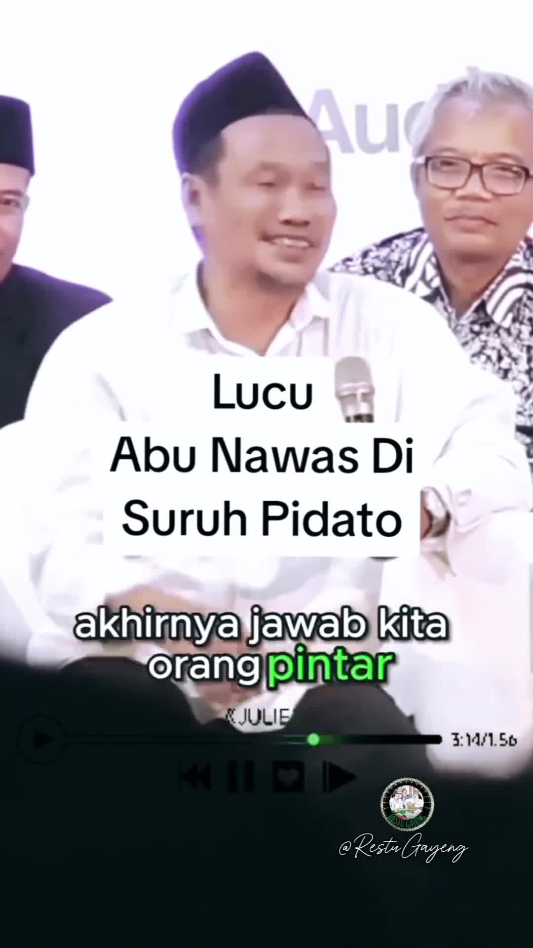 Lucu Abu Nawas disuruh Pidato