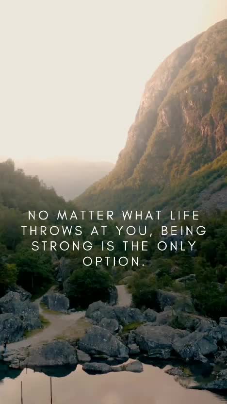 Being strong is the only option. #motivation #successmindset #fyp
