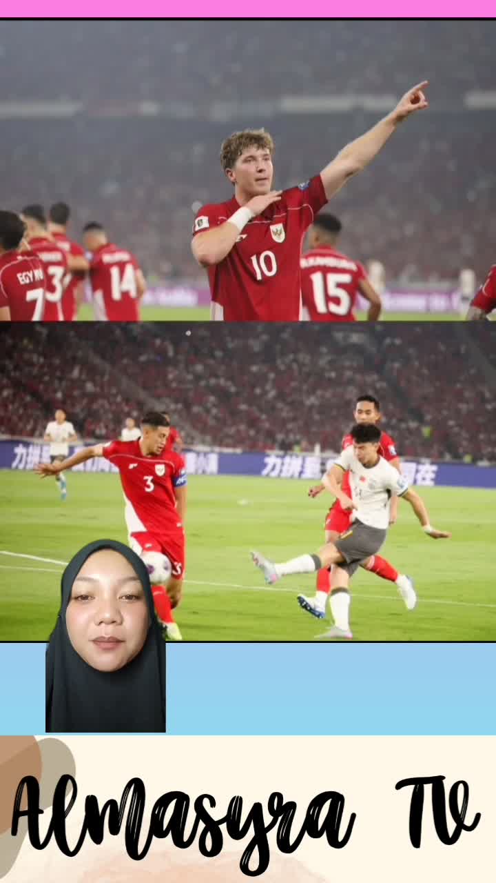 timnas unggul 1-0 atas china