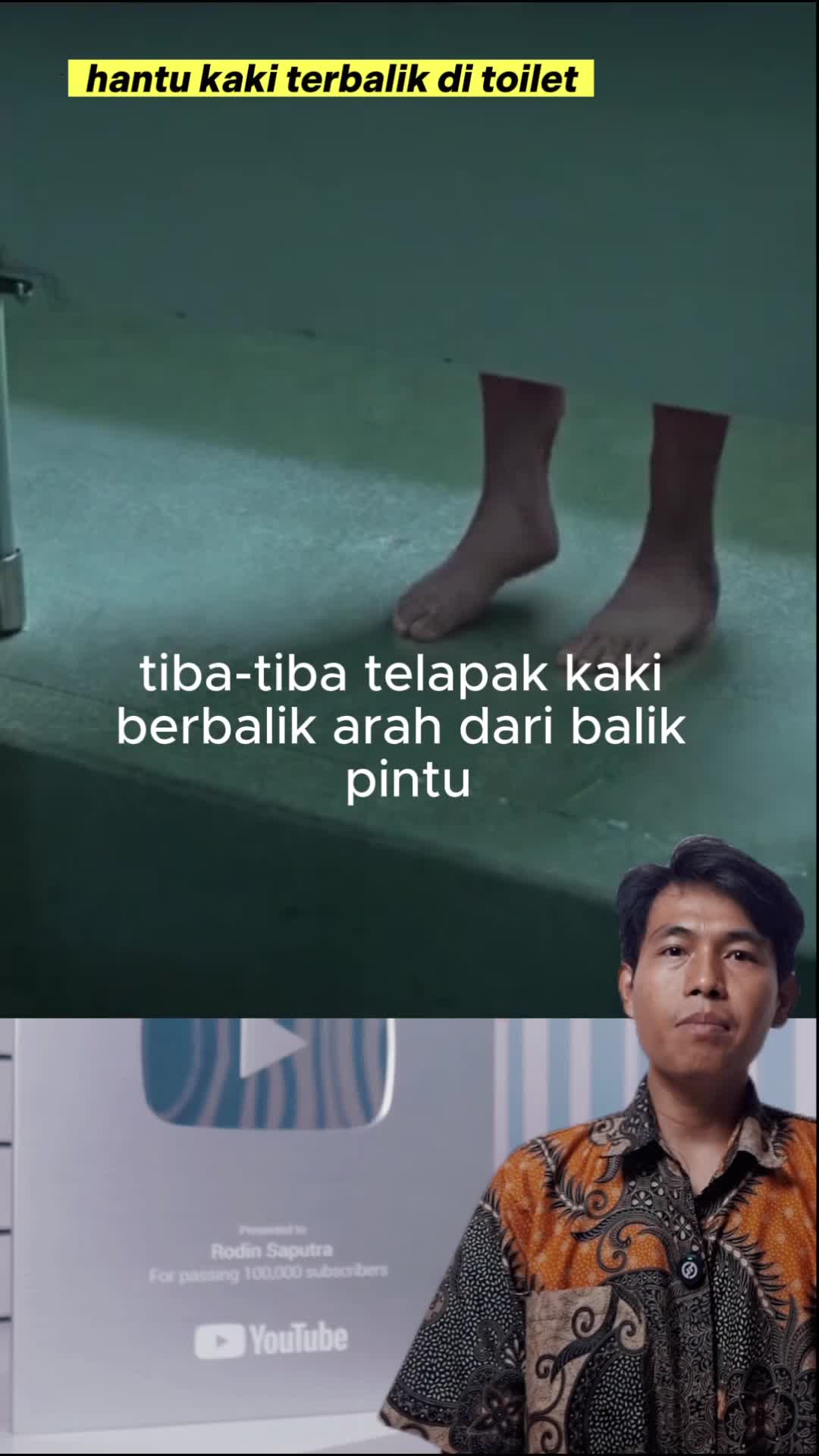 hantu wc kaki terbalik #hantu #keren #horor