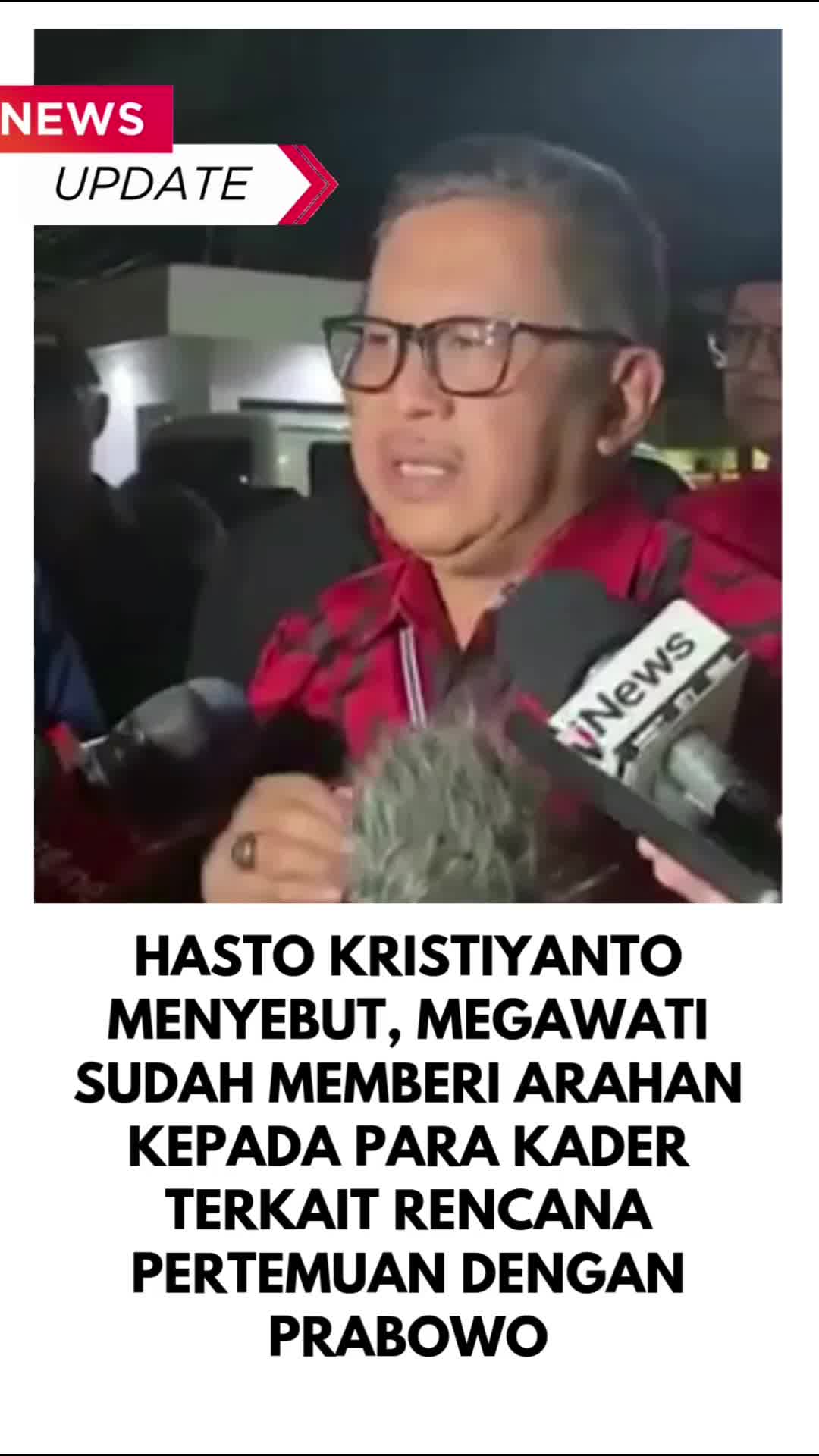 Hasto Kristiyanto menyebut, Megawati sudah memberi arahan kepada para kader terkait rencana pertemuan tersebut.