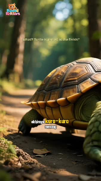lomba lari kelinci dan kura kura   #MyFirstVideoOnHot+ 
