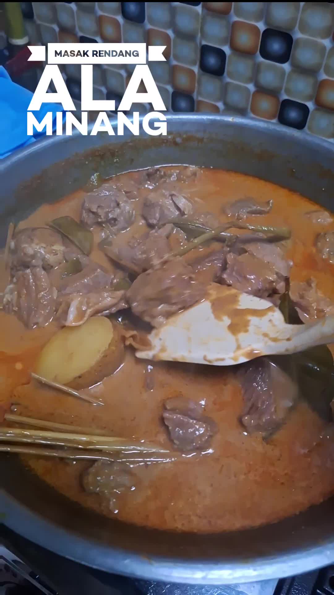 masakan ala minang ,rendang daging ...