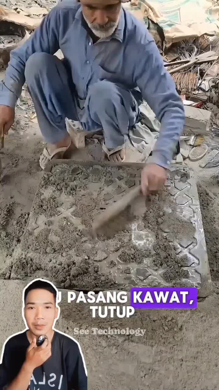 Hanya dari bubuk semen, jadilah dinding roaster atau lubang angin pada tembok yg estetik.. #shorts #shortsindonesia 