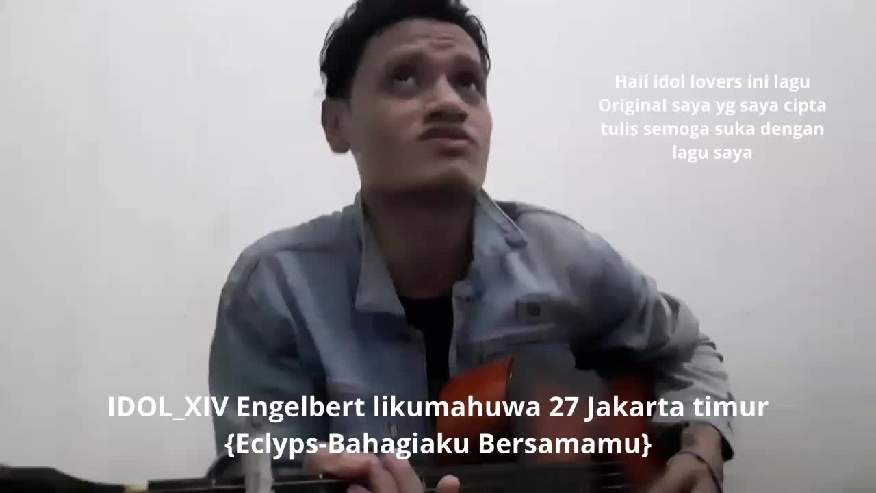 IDOL_XIV Engelbert Likumahuwa 27 Jakarta timur (Haii Semua ini lagu Original yg saya cipta saya tulis semoga suka dengan lagu saya  

my Cha