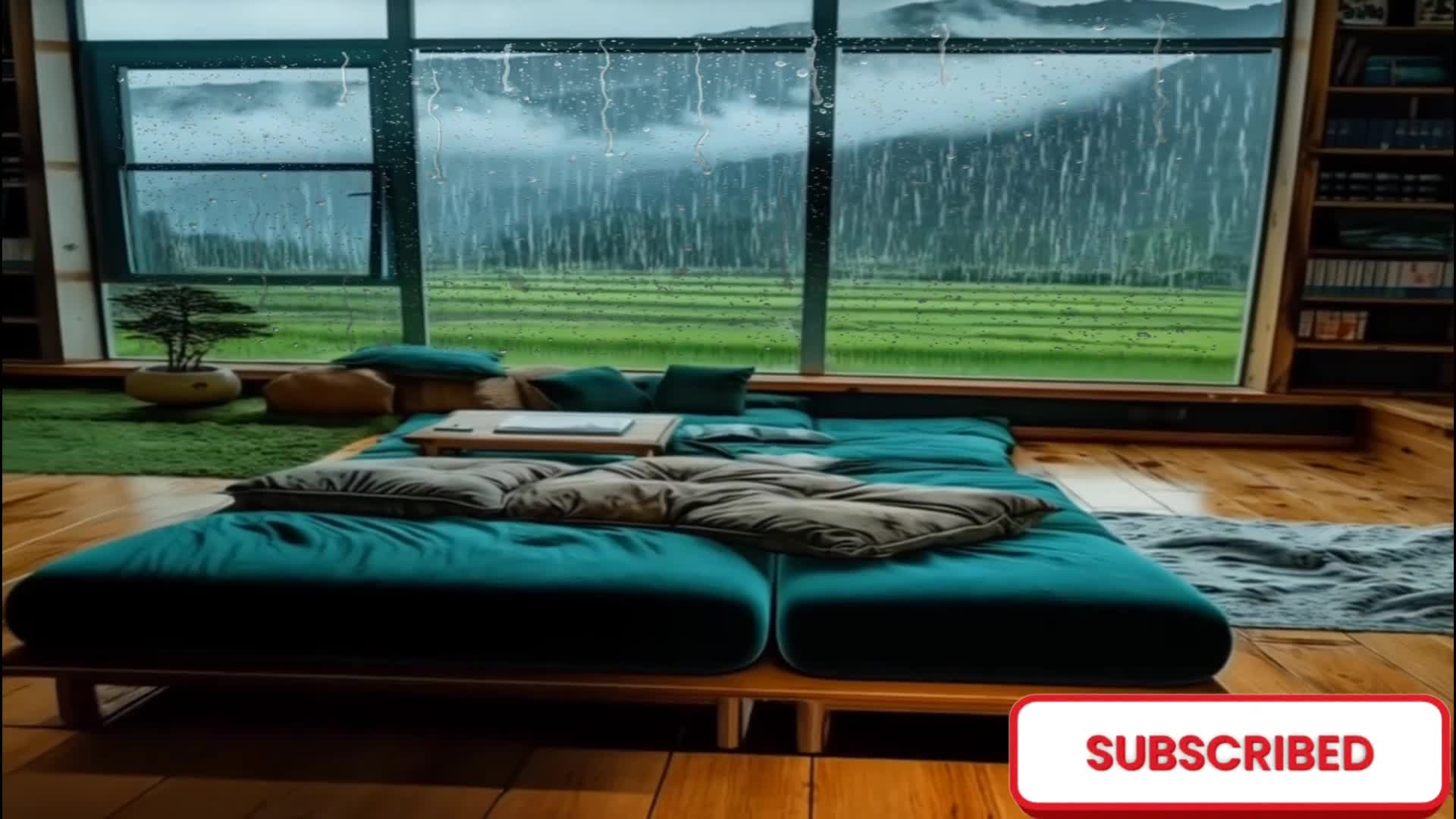 suara hujan, suasana hujan pagi hari dari dalam kamar  #fyp 