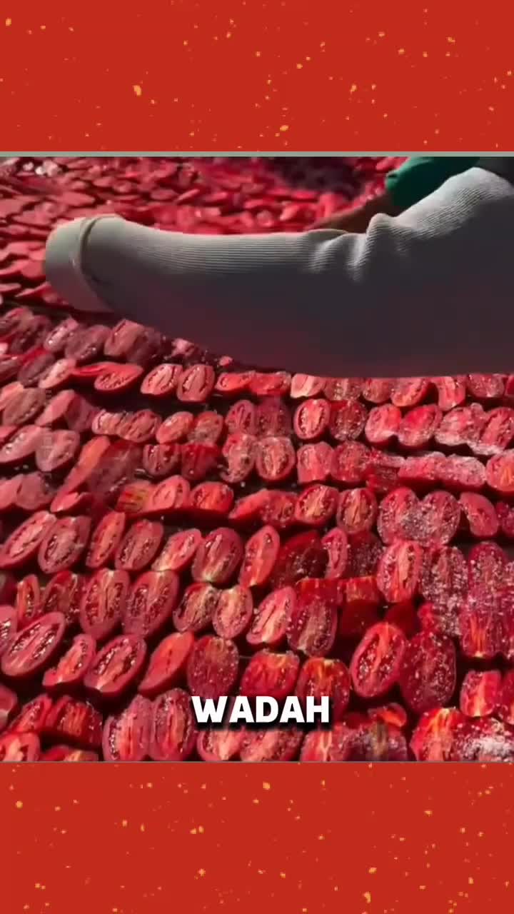 Hanya dari tomat - tomat segar..
jadilah tomat kering, pendamping makanan yang bisa bertahan hingga satu tahun 