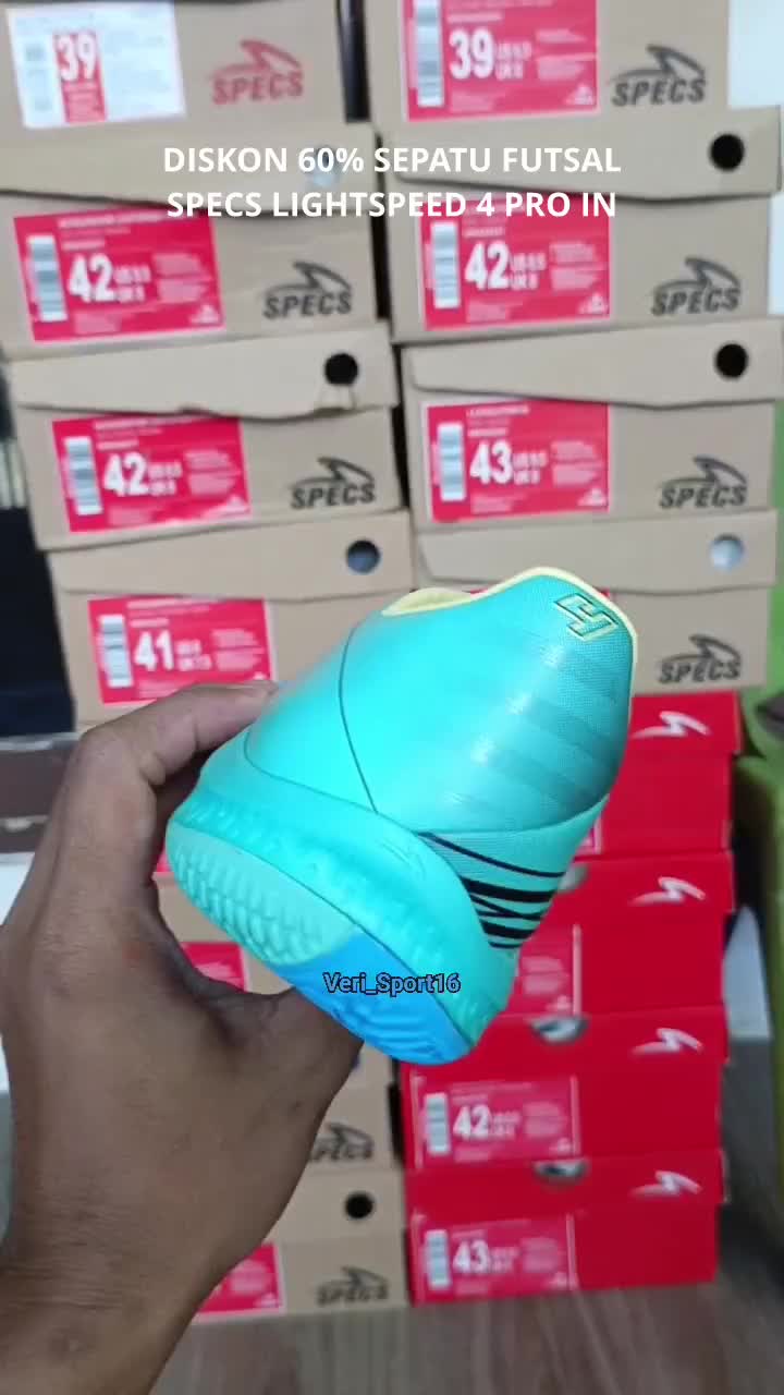 DISKON 60% LEBIH SEPATU FUTSAL.
SPECS LIGHTSPEED 4 PRO IN.
Rp.599.800 JADI Rp.230.000.

VERI SPORT ORIGINAL GAK HARUS MAHAL.
ORDER KLIK 👇

W